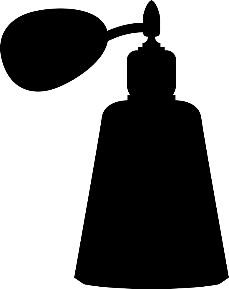 Parfum Elegant Vintage Bottle Black Silhouette Shape - Perfume Bottle Silhouette (778x980)