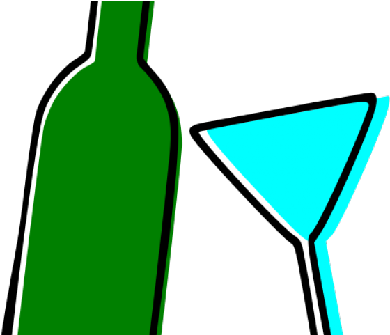 Liquor Clipart Transparent Background - Bottle Of Alcohol Clipart (640x480)