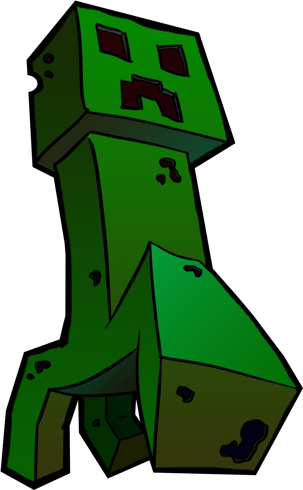 Forum Minecraft Creeper Riding Star Wars At Ⓒ - Minecraft Fan Art Png (1080x1672)