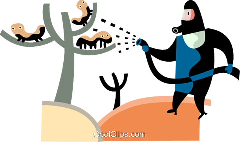 Pest Control Royalty Free Vector Clip Art Illustration - Pest Control Royalty Free Vector Clip Art Illustration (480x284)