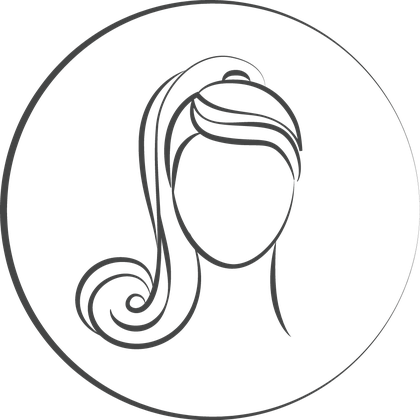 Grey Hair Icon - Line Art (420x420)