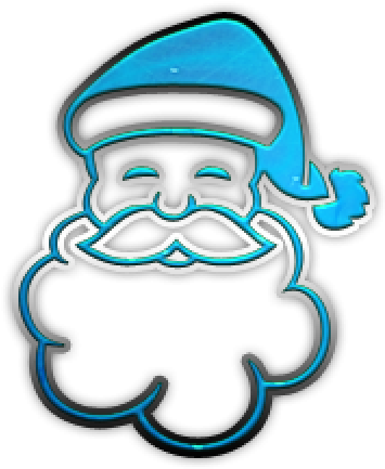 Santa Claus Clipart Blue - Santa Claus Clipart Blue (640x480)