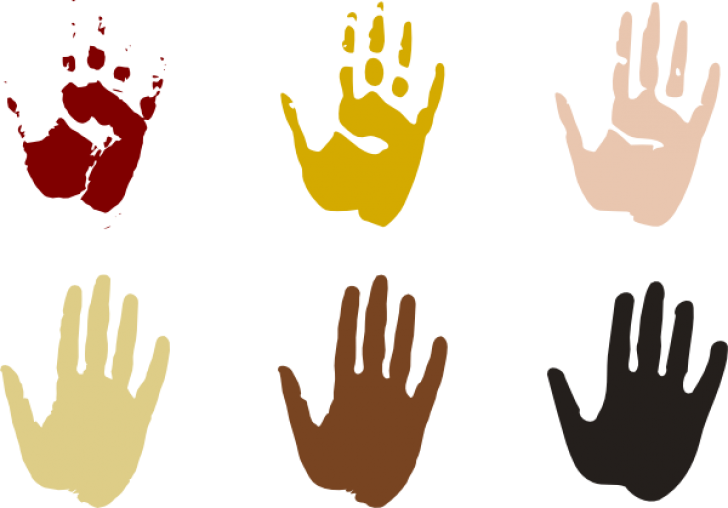 Permalink To Diversity Clipart - Hand Clip Art (728x508)