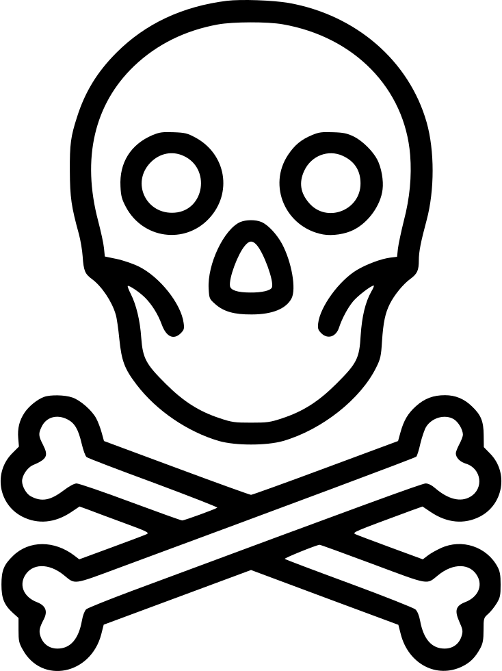 Toxic Symbol Png - Skull Bullet Point (734x980)