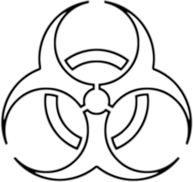 Cycles Realistic Texturing Help - Biohazard Symbol White Png (700x700)