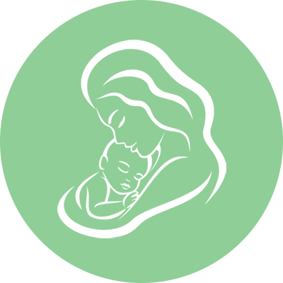 Respected Trust - Трафарет Мама С Ребенком (400x400)