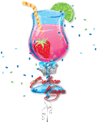 Strawberry Daiquiri - Strawberry Daiquiri Balloon (500x500)