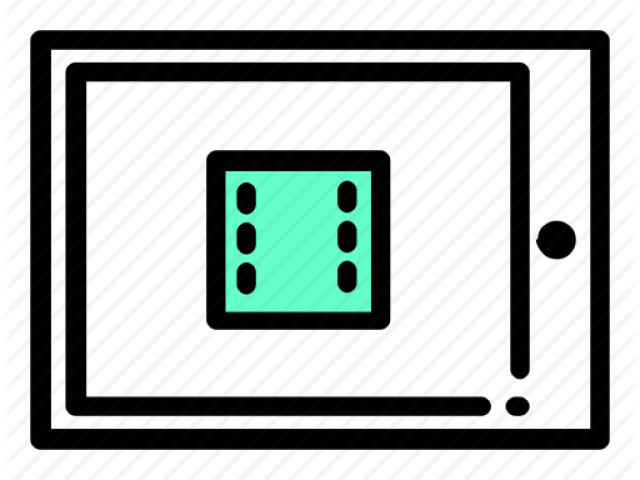 Video Icon Clipart Animated Movie - Circle (640x480)