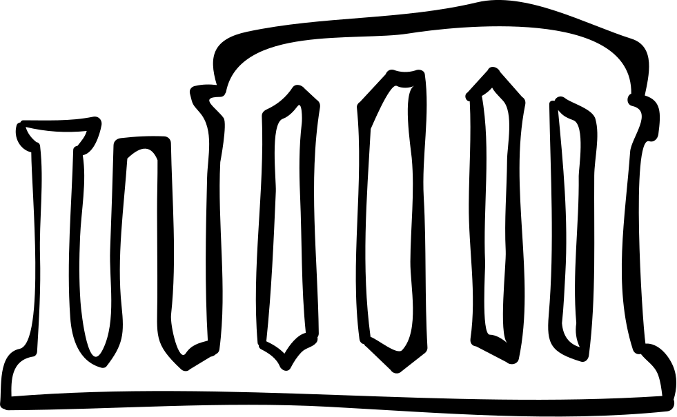 Columns Antique Ruins Hand Drawn Outline Comments - Columns Antique Ruins Hand Drawn Outline Comments (981x605)