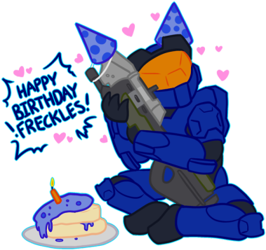 ~♥happy Birthday Freckles ♥~ - Cartoon (400x400)