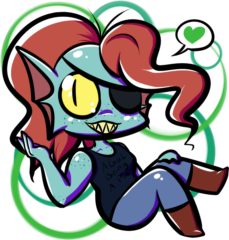 Guys, Here Me Out- Undyne With Freckles - Cartoon (1000x1000)