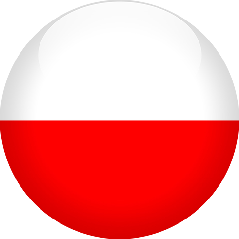 Polish Team - Poland Flag Circle Png (490x490)