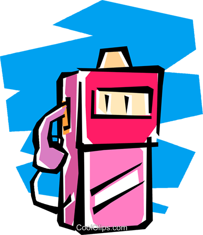 Gas Pump Royalty Free Vector Clip Art Illustration - Gas Pump Royalty Free Vector Clip Art Illustration (415x480)