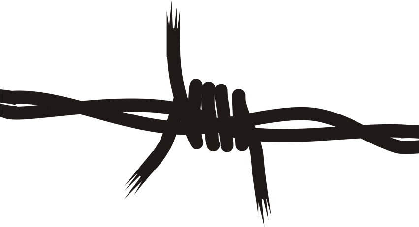 Onlinelabels Clip Art - Transparent Background Barbed Wire Clipart (850x602)
