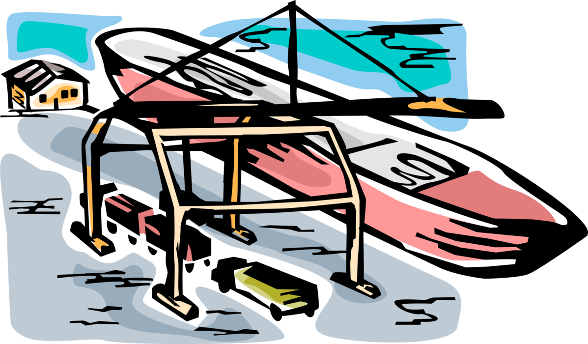 Vector Illustration Of Cargo Ship Or Freighter Ship - Vector Illustration Of Cargo Ship Or Freighter Ship (1197x700)