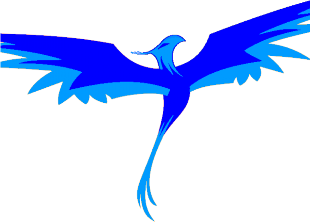 Phoenix Flag Clipart Blue - Blue Phoenix Logo Hd (640x480)