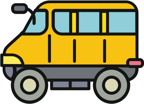 Minibus, Transport Icon - 小 巴 卡通 (512x512)