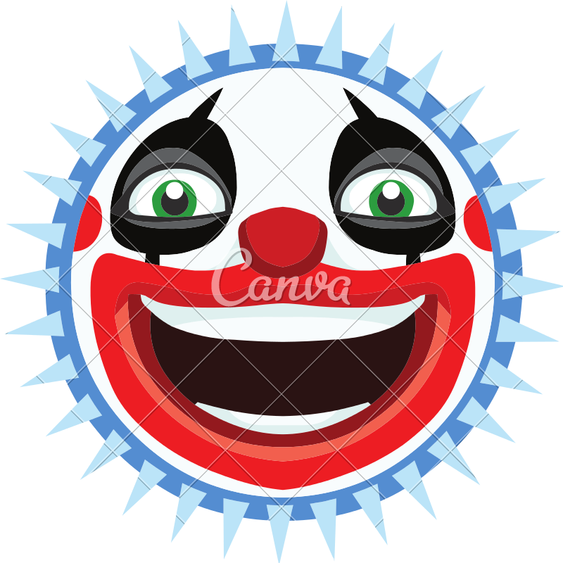 Circus Carnival Clown - Cartoon (800x800)