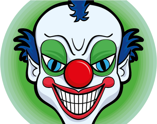 Clown Clipart Creepy - Evil Clown (640x480)