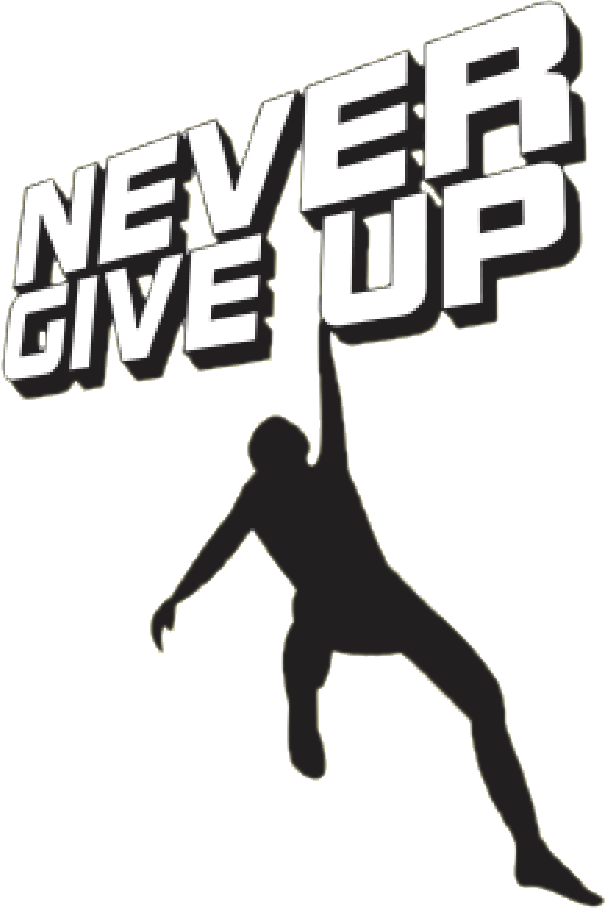 Nevergiveup - Logo Never Give Up (605x909)