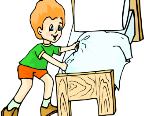 Cleaning The Bed Clipart (640x480)
