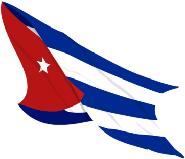 Bandera Cubana Viva Cuba, Cuba Flag, White Horses, - Bandera Cubana Png (400x480)
