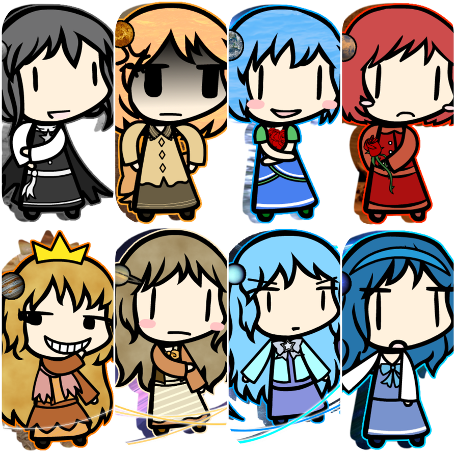 Planetery Personifications By Abdul-galaxia - Cartoon (894x894)