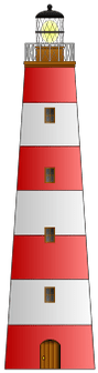 Red White Lighthouse Clipart - Lighthouse Clip Art (400x400)