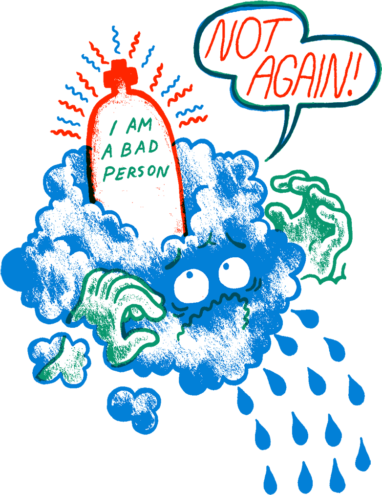 Bred Rohloff Mental Illness Test, Mental Illness Awareness, - Intrusive Thoughts Gif (800x1023)