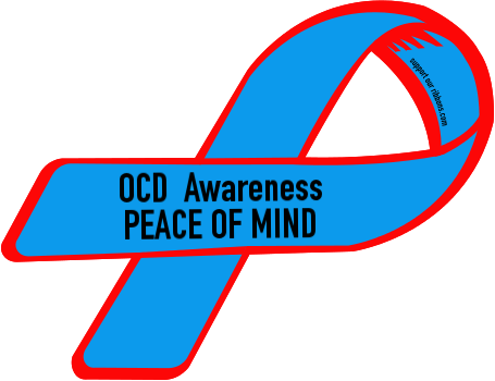 Ocd Awareness / Peace Of Mind - Ocd Ribbon Png (455x350)