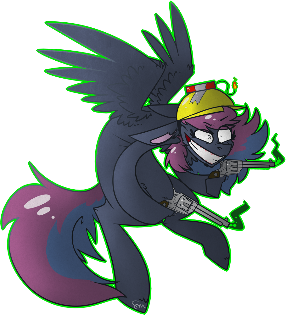 Dr-idiot, Grin, Gun, Helmet, Oc, Oc Only, Oc - Illustration (909x1002)