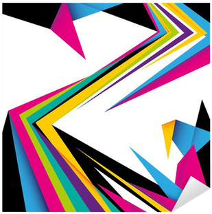 Colorful Abstract Composition With Angular Shapes - Abstract Art (400x400)