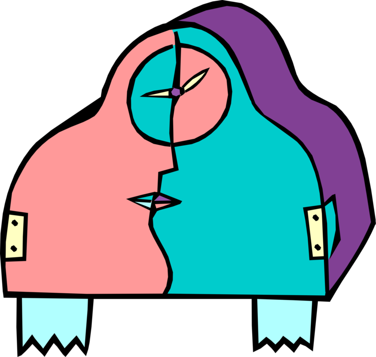 Vector Illustration Of Clock Measures, Records, Indicates, - Vector Illustration Of Clock Measures, Records, Indicates, (738x700)