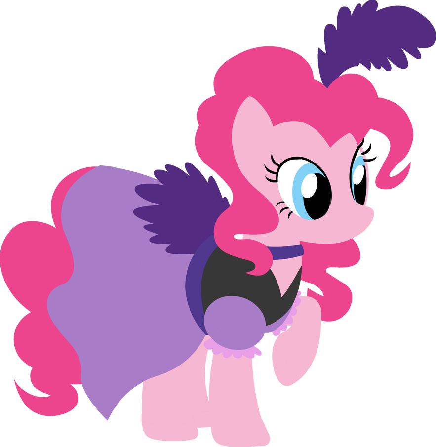 Simple Showgirl Pinkie Pie By Blah23z - Rarity Dress Purple (883x905)