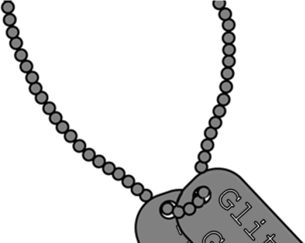 Marine Clipart Dog Tag - Dogtags Cartoon (640x480)