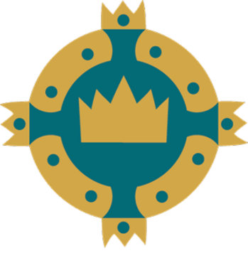 The Negative Spaces Created By The “w” Shape Of The - Circle (349x356)