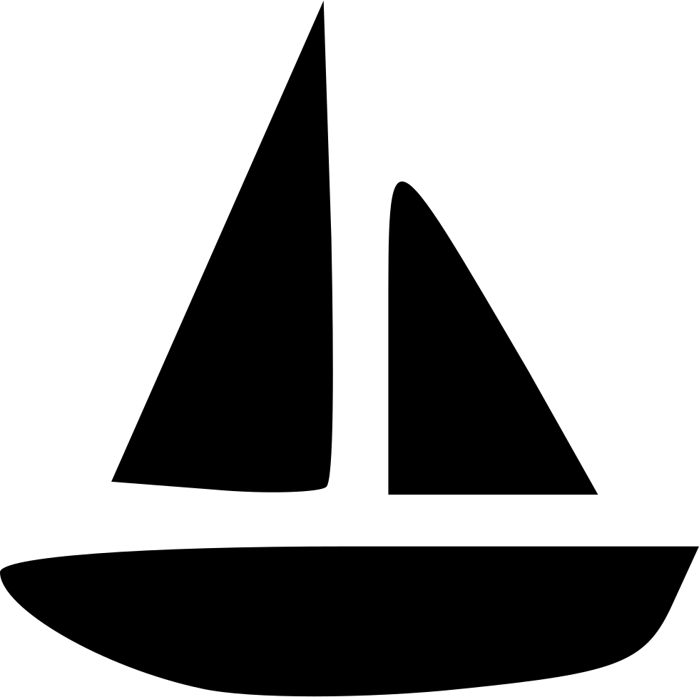 Sailboat Svg Png Icon Free Download - Ship Png Black And White (980x978)