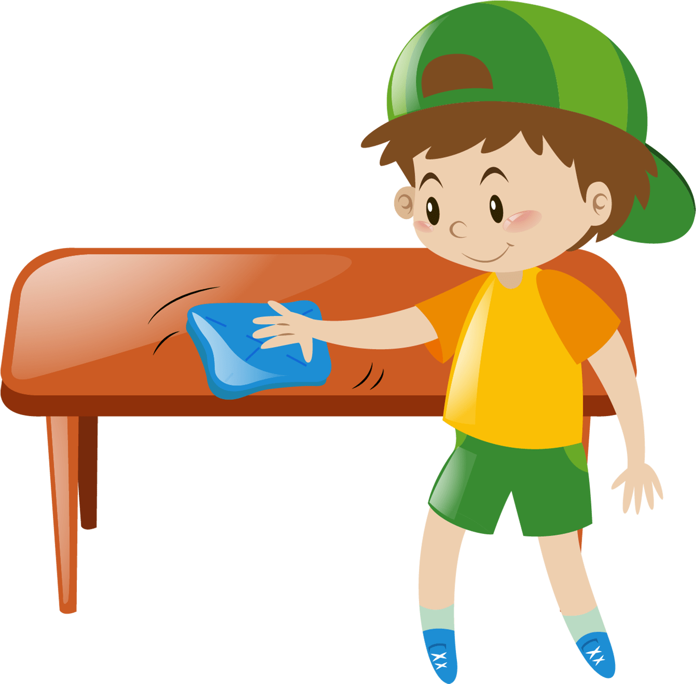 Clean Table Clipart (1500x1500)