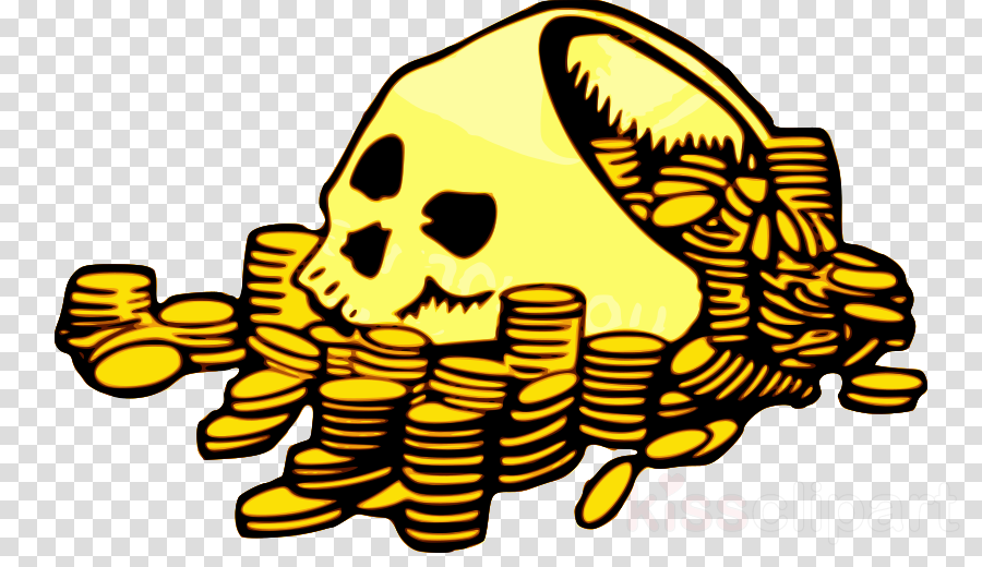 Pirate Coins Clip Art (900x520)