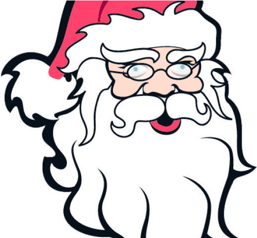 Moustache Clipart Santa Claus - Father Christmas Face Png (640x480)