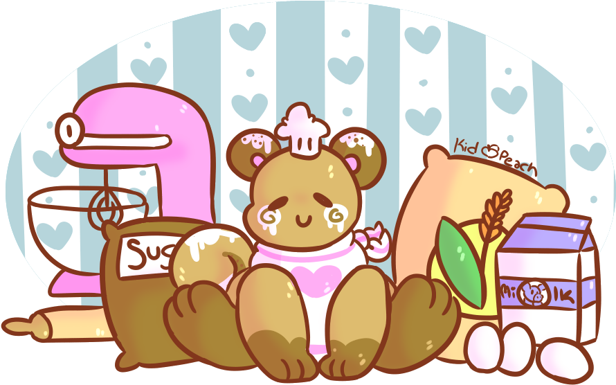 Cinnamon Roll] By Kidpeach - Cartoon (1000x665)