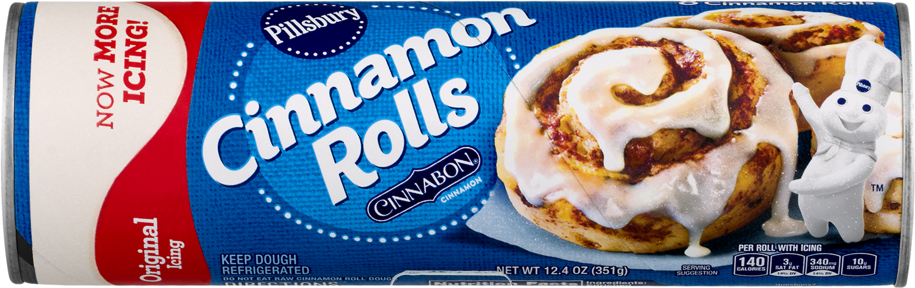 Cinnamon Roll Png - Pillsbury Cinnamon Rolls Instructions (1800x1800)