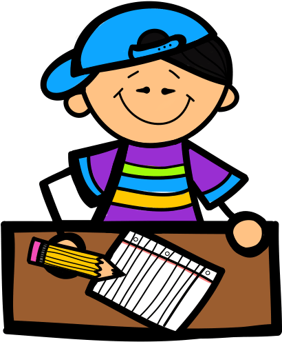 Kids Writing Clipart (537x633)