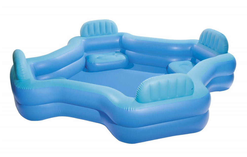 Intex Swim Center Family Lounge Pool - Asda Paddling Pool With Seats (1000x1000)