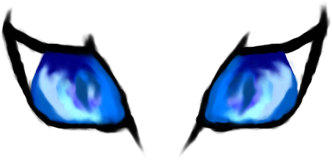 Blue Cat Eyes By Ninjasharkgames - Blue Cat Eyes By Ninjasharkgames (1280x542)