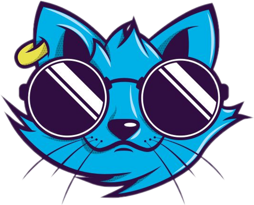 Cat Sticker - Gato Graffiti Para Dibujar (1024x828)