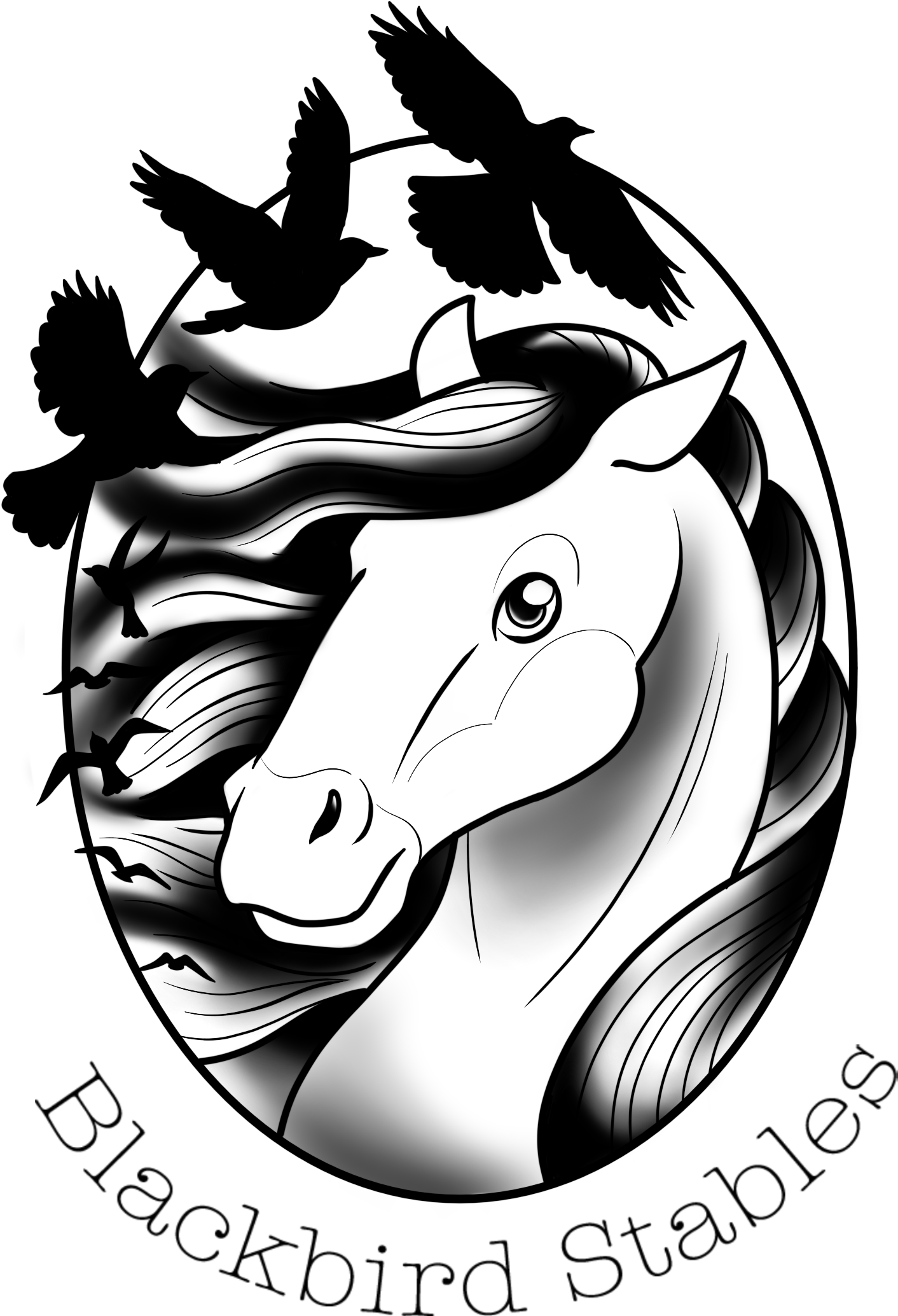 Blackbird Stables Blackbird Stables - Illustration (1498x2142)