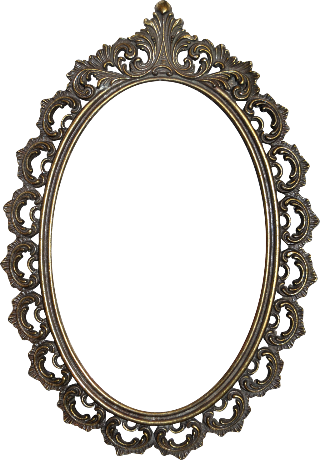 Mirror Png Transparent Images - Transparent Background Frame Oval Png (1024x1471)