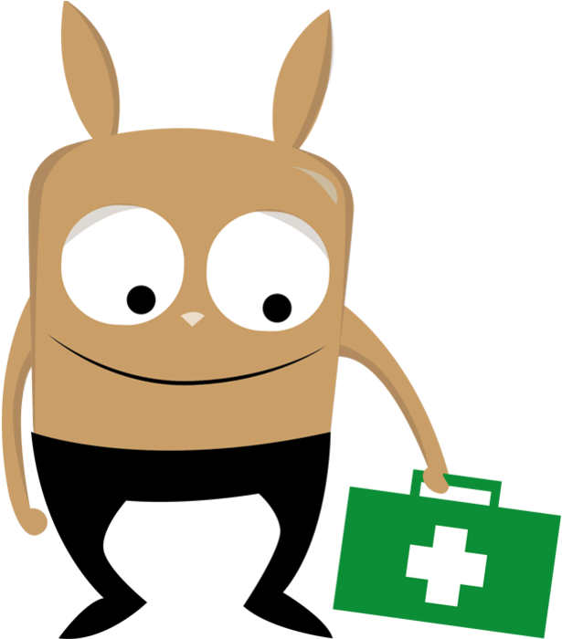 Fell Over Clipground Ouch I - Cartoon (896x702)