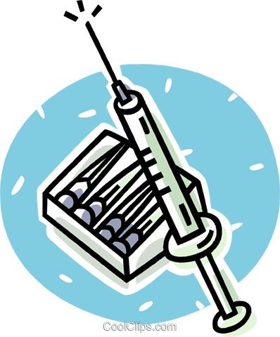 Hypodermic Syringe Royalty Free Vector Clip Art Illustration - Hypodermic Syringe Royalty Free Vector Clip Art Illustration (398x480)